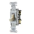 Product Image of Spec Grade Commercial Toggle Switch General Purpose AC, 3-Way, 20A 120/277V AC, Side Wired (Ivory), CS320I