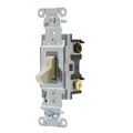 Product Image of Commercial Grade Toggle Switch, 3-Way, 20A 120/277V AC, Back and Side Wired (Ivory), CSB320I