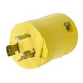 Product Image of Nylon Twist-Lock, Valise, Male Plug, 20A 125V AC, 2-Pole 3-Wire Grounding, NEMA L5-20P, Screw Terminal (Yellow), HBL2311VY