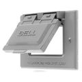 Product Image of 1-Gang Duplex Weatherproof Cover, Horizontal (Gray), RW51020
