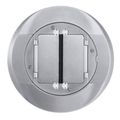Product Image of SystemOne Universal Floor Box Cover & Carpet Flange Assembly, Round, Cast Aluminum, S1CFCAL