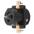 Product Image of 50 A 3 Phase 250 Vac 3-Pole 4-Wire Twist-Lock Economy Receptacle (Black)