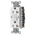 Product Image of 20 A 125 Vac 2-Pole 3-Wire Gfci Receptacle, Self-Test