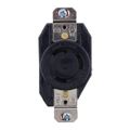 Product Image of Select Spec Twist-Lock Single Locking Receptacle, 30A, 250V, 2-Pole 3-Wire, Nylon (Black)