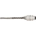 Product Image of 1/2" MNPT 0.375 to 0.5" Aluminum Liquid Tight Straight Strain Relief Cord Grip, 7401008