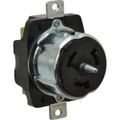 Product Image of California-Style Industrial Grade Flush Mount Locking Receptacle, 3P, 50A, Non-NEMA - Black (480V)
