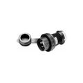 Product Image of 20A Industrial Locking Inlet Plug, L21-20P, 120 & 208V, Shrouded, Black & White, HBL2511SW