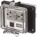 Product Image of 1 Port, 3 Power Receptacle, Ethernet, Clear Data Port Receptacle, PR4X Serie PR4X205E