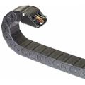 Product Image of 3 Ft. Long, Nylon, Enclosed Cable and Hose Carrier, 2" Inside Width, 3.25" Bend Radius, T1020-3.2-3.0