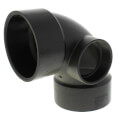 Product Image of 3" x 3" x 2" Hub ABS DWV 90° Elbow with Side Inlet (58079R)