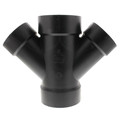 Product Image of 4" x 4" x 3" x 3" H x H x H ABS 45° Double Wye (5834R)