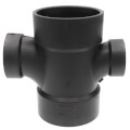 Product Image of 3" x 3" x 2" x 1-1/2" H x H x H ABS Double Sanitary Tee (5835R)