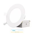 Product Image of 4" 4000K Recessed LED Downlight, 9W, 750 Lumens, Triac Dimming, Wet Rated - Cool White (6 Pack)