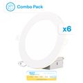 Product Image of 6" LED with Night Light Selectable 12W 1050LM Dimmable (6 Pack)