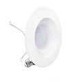 Product Image of 6" 3CCT Selectable 12W 1100LM Recessed Retrofit LED Sleek Series Downlight Kit, Dimmable, Wet Rated (6 Pack)