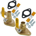 Product Image of 3/4" Sweat Isolation Flange Circulator Pump Install Kit w/ Hose Drain