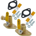 Product Image of 3/4" Threaded Isolation Flange Circulator Pump Install Kit w/ Hose Drain