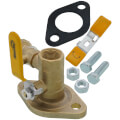 Product Image of 3/4" Threaded Isolation Flange w/ Hose Drain and Rotating Flange
