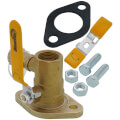 Product Image of 1" Threaded Isolation Flange w/ Hose Drain and Rotating Flange