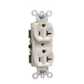 Product Image of Isolated Ground Heavy-Duty Commercial Specification Grade Duplex Receptacle, 20A, 2P - White (125V)