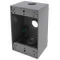 Product Image of 1-Gang, 1/2", 3 Holes Universal Weatherproof Box w/ Mounting Lugs (Silver)