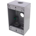 1-Gang, 1/2", 4 Holes Universal Weatherproof Box w/ Mounting Lugs (Silver)