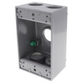 Product Image of 1-Gang, 3/4", 5 Holes Universal Weatherproof Box w/ Mounting Lugs (Silver)