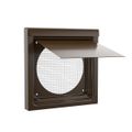 Product Image of Premium Wall Vent 6" Galvalume Steel Wall Vent, No Collar (Brown)