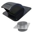 Product Image of DryerJack 477 Low-Profile Galvalume Steel Dryer Roof Vent w/ RoofNeck (Black)