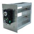 Product Image of 26" x 14" Rectangular 2 Position Zone Damper - 3 Wire Actuator w/ Led - Bottom Mount, LD-2614-BM