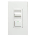 Product Image of Single-Pole/3-Way IllumaTech Low Voltage Fluorescent Slide Dimmer, LED Locator, 300W - White (120V)