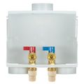 Product Image of Du-All 1/2" CPVC Washing Machine Outlet Box w/ 1/4 Turn Ball Valves