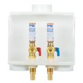 Product Image of Du-All 1/2" Expansion PEX Washing Machine Outlet Box w/ 1/4 Turn Ball Valves