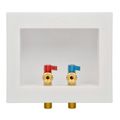 Product Image of Du-All 1/2" Sweat Washing Machine Outlet Box w/ 1/4 Turn Ball Valves