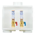 Product Image of Du-All 1/2" CPVC Washing Machine Outlet Box w/ Water Hammer Arrestor Valves, 1/4 Turn