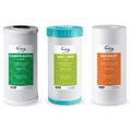 Product Image of 10" x 4.5" Replacement Chloramine, GAC KDF, & Sediment Filter for WGB31B-KSNC Whole House Water Filter System
