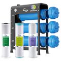 Product Image of 3 Stage Whole House Water Filter System w/ 20" Heavy Metal & Anti-Scale Filters, Horizontal Housings