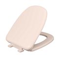 Product Image of Plastic Toilet Seat, Elongated Closed Square Front w/ Cover (Bone)