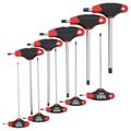 Product Image of 6" Hex Key Set w/ Stand, SAE T-Handle (10-Piece)