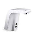 Product Image of Sculpted Touchless Lav Faucet with Insight Sensor Technology & Temperature Mixer, AC Powered, Less Drain, 0.35 GPM, K-13462-SATA-CP