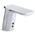 Product Image of Geometric Touchless Lav Faucet with Temperature Mixer, DC Powered, 0.5 GPM, K-13466-CP