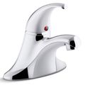 Product Image of Coralais Single Handle Centerset Lav Faucet, 0.35 GPM (Polished Chrome), K-15583-4ATA-CP