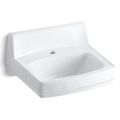 Product Image of Greenwich 20-3/4" x 18-1/4" 1-Hole Wall-Mount/Concealed Arm Bathroom Sink (White), K-2031-0
