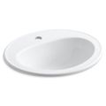 Product Image of Pennington 20-1/4" 1-Hole Drop-In Bathroom Sink (White), K-2196-1-0