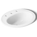 Product Image of Pennington 20-1/4" Drop-In Bathroom Sink for 8" Widespread Faucets (White), K-2196-8-0