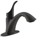 Product Image of Simplice 1-Handle Pull Out Laundry Faucet (Matte Black), K-22035-BL
