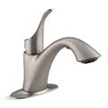 Product Image of Simplice 1-Handle Pull Out Laundry Faucet (Stainless Steel), K-22035-VS