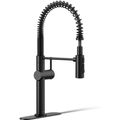Product Image of Crue Semi-Professional 1-Handle Pull Down Kitchen Faucet (Matte Black), K-22973-BL
