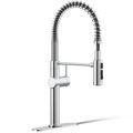Product Image of Crue Semi-Professional 1-Handle Pull Down Kitchen Faucet (Polished Chrome), K-22973-CP