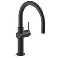 Product Image of Crue 1-Handle Swing Spout Bar Faucet (Matte Black), K-22975-BL